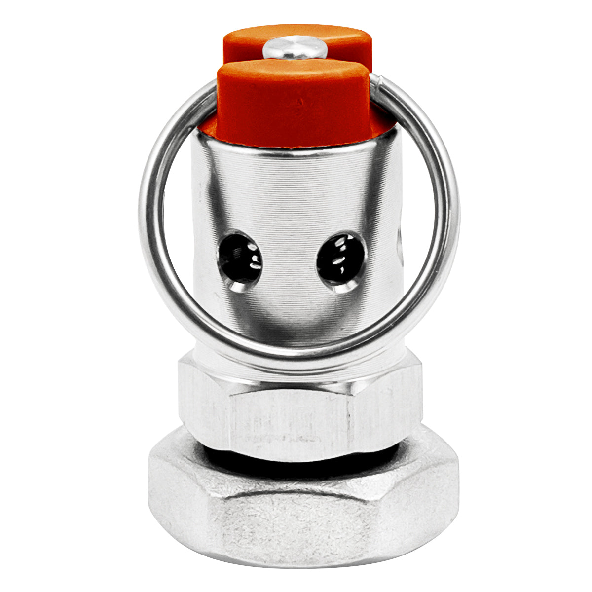 Pressure Relief Valve Bulkhead - 35 PSI (2.5 BAR) | Red