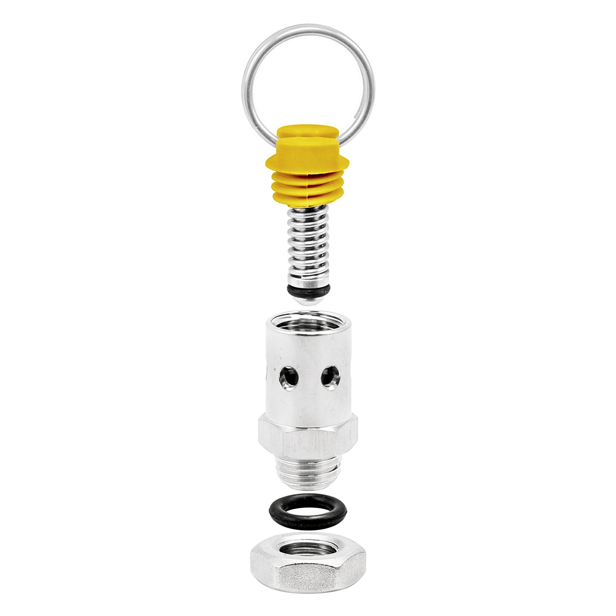 Pressure Relief Valve Bulkhead - Yellow | 17 PSI (1.2 BAR) -  Canuck Homebrew Supply, Canada