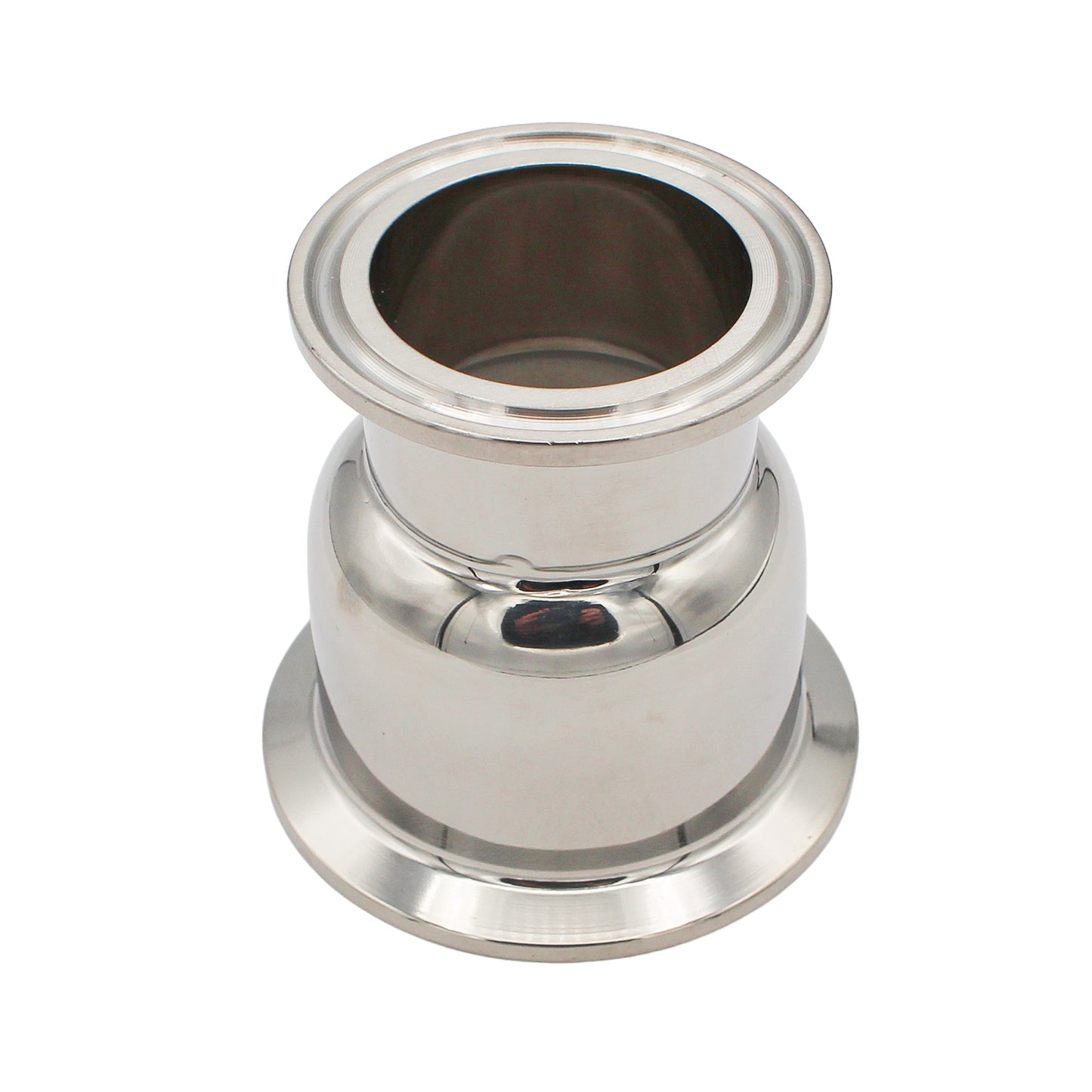 Stainless Steel Tri-Clover Concentric Bowl Reducer - 2" TC X 1.5" TC
