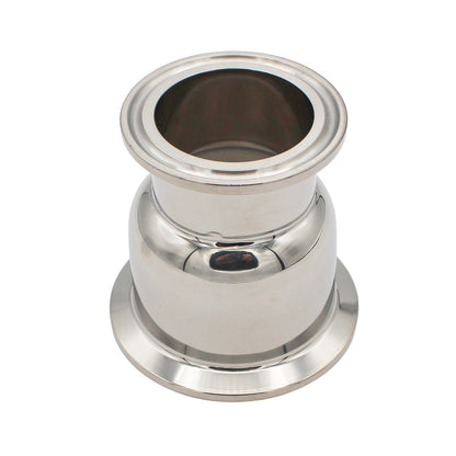 Stainless Steel Tri-Clover Concentric Bowl Reducer - 2" TC X 1.5" TC