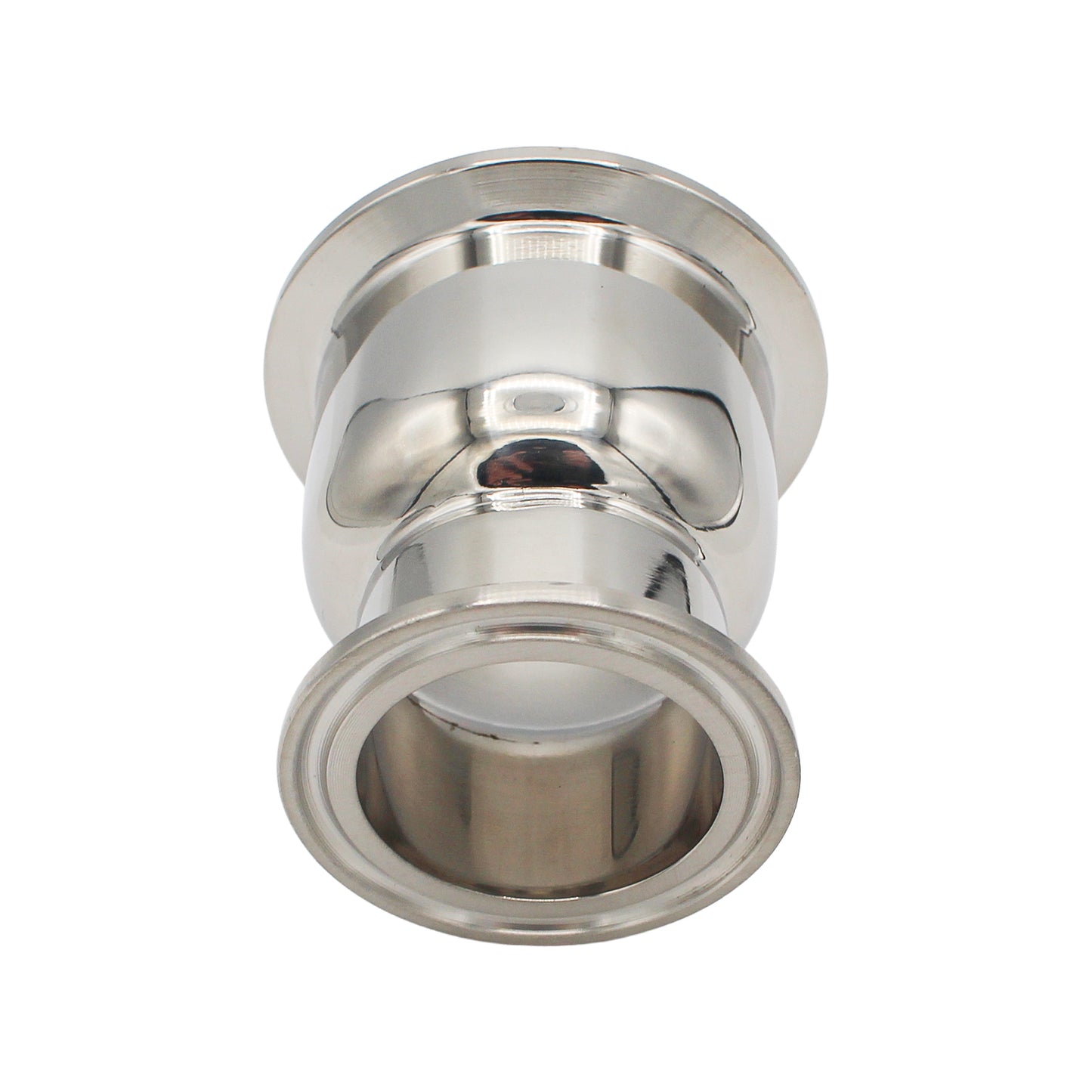 Stainless Steel Tri-Clover Concentric Bowl Reducer - 2" TC X 1.5" TC