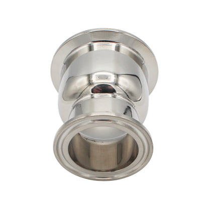 Stainless Steel Tri-Clover Concentric Bowl Reducer - 2" TC X 1.5" TC