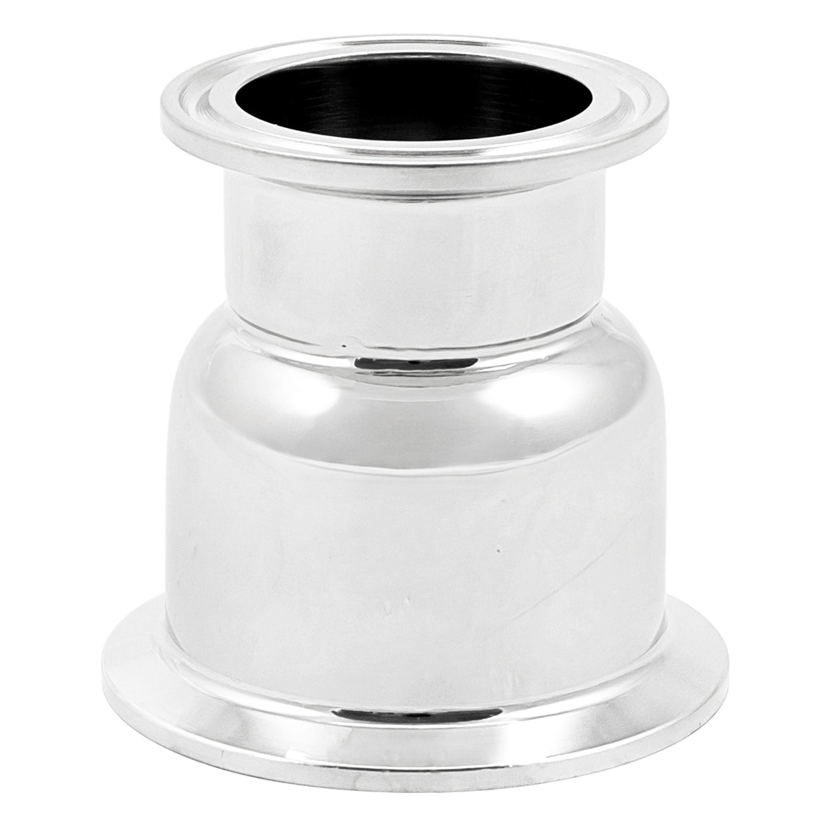 Stainless Steel Tri-Clover Concentric Bowl Reducer - 2" TC X 1.5" TC
