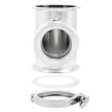 Stainless Steel Tri-Clover Sight Glass Union Tee Kit - 4" TC