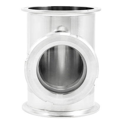 4" Tri Clamp Sight Glass Union Tee (Flute Section) Kit - Tri Clover Sanitary Stainless Steel