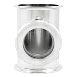 Stainless Steel Tri-Clover Sight Glass Union Tee Kit - 4" TC