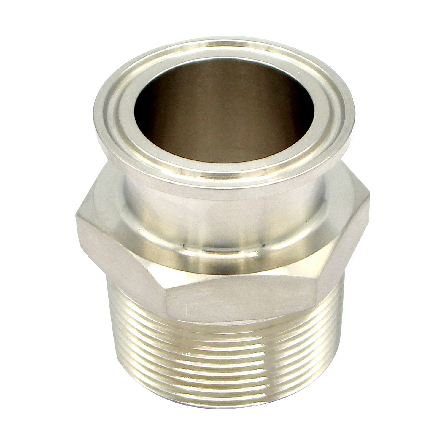 Stainless Steel Tri-Clover Fitting - 1.5" TC X 1 1/2" Male NPT | Compact -  Canuck Homebrew Supply, Canada