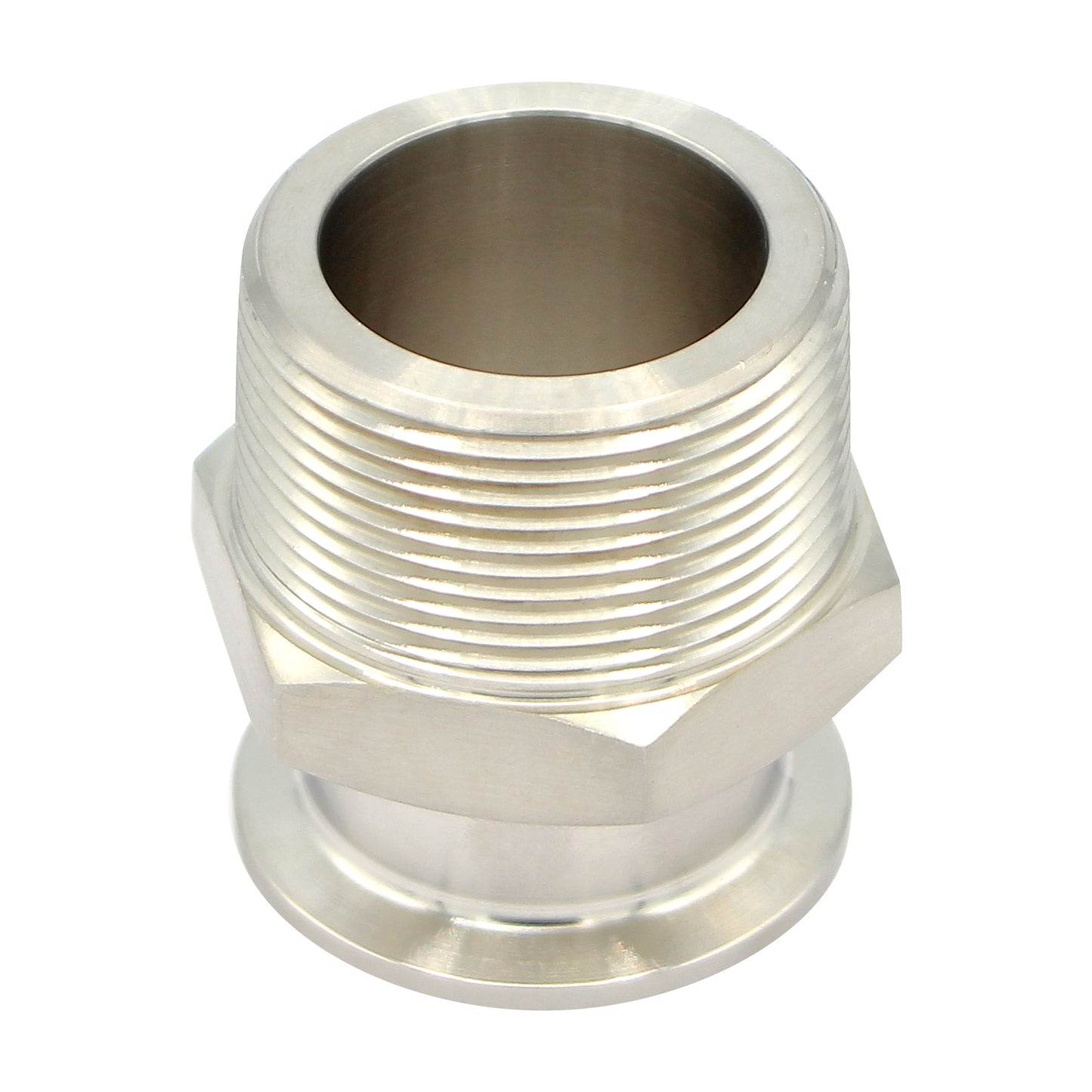 Stainless Steel Tri-Clover Fitting - 1.5" TC X 1 1/2" Male NPT | Compact -  Canuck Homebrew Supply, Canada