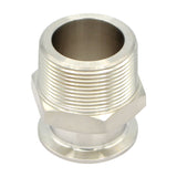 Stainless Steel Tri-Clover Fitting - 1.5" TC X 1 1/2" Male NPT | Compact