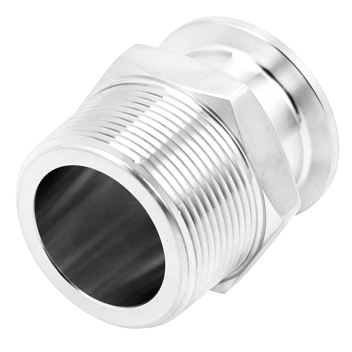Stainless Steel Tri-Clover Fitting - 1.5" TC X 1 1/2" Male NPT | Compact -  Canuck Homebrew Supply, Canada