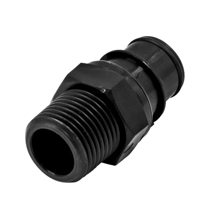 Kegland JoinTech Plastic In-Line Disconnect Coupler - Male QD X 1/2" Male BSP