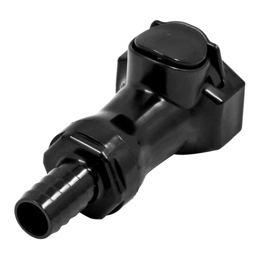 Kegland JoinTech Plastic In-Line Disconnect Coupler | Female QD X 1/2" OD Barb