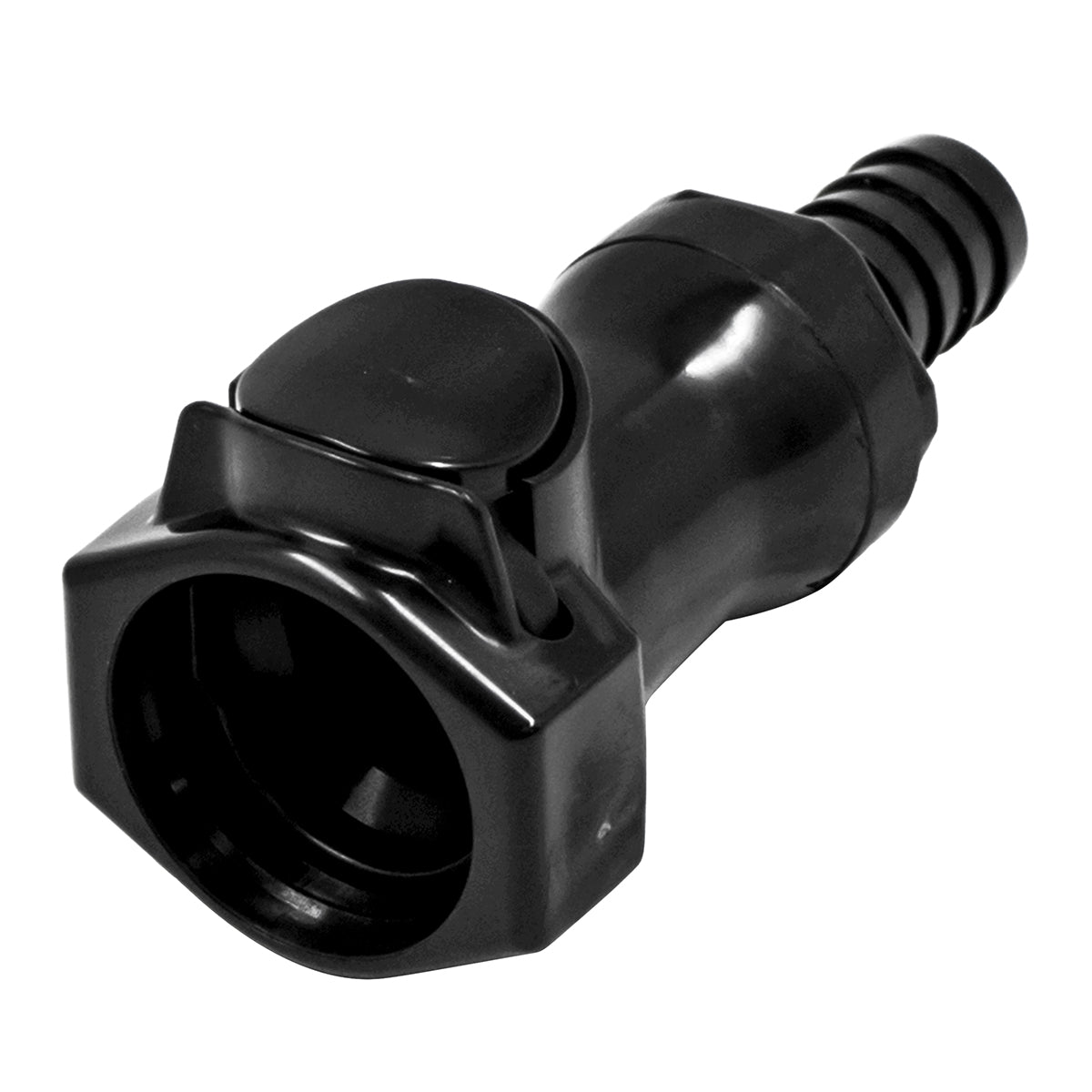 Kegland JoinTech Plastic In-Line Disconnect Coupler - Female QD X 1/2" OD Barb -  Canuck Homebrew Supply, Canada