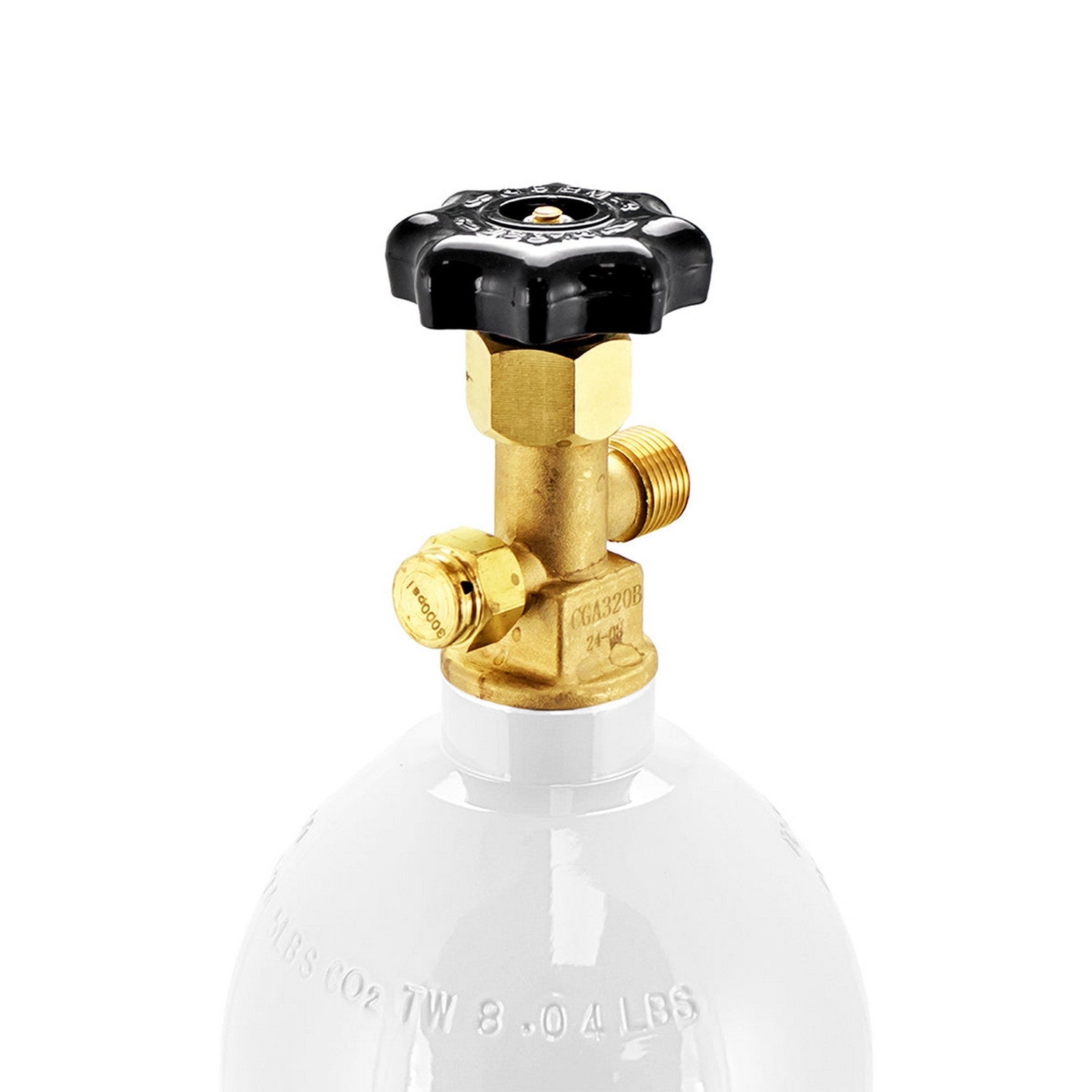 Kegland CGA320 Co2 Gas Cylinder Valve - 1.125" UNF (3000 PSI) -  Canuck Homebrew Supply, Canada