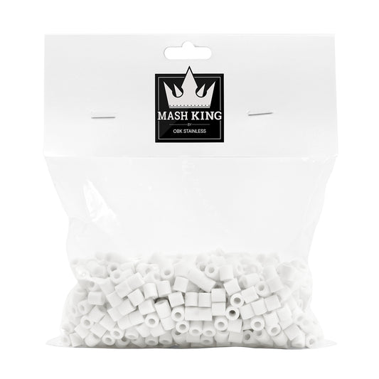 Virgin Ceramic Raschig Rings (8 oz)