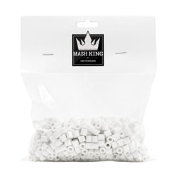Virgin Ceramic Raschig Rings (8 oz)