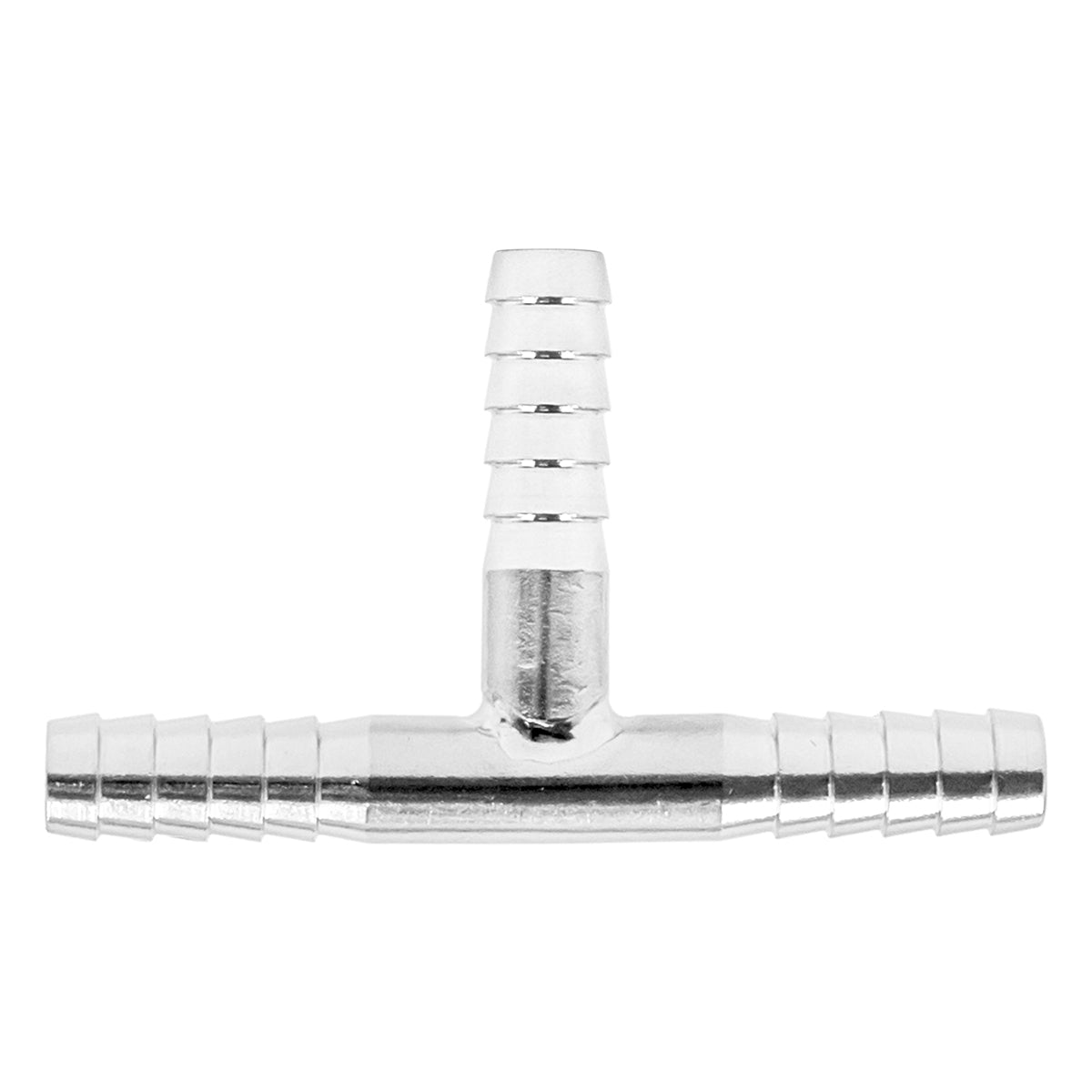 Stainless Steel 3/16" Barbed Hose Splicer Tee