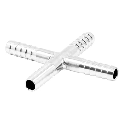 Stainless Steel Barbed Hose Splicer Cross - 3/16" -  Canuck Homebrew Supply, Canada