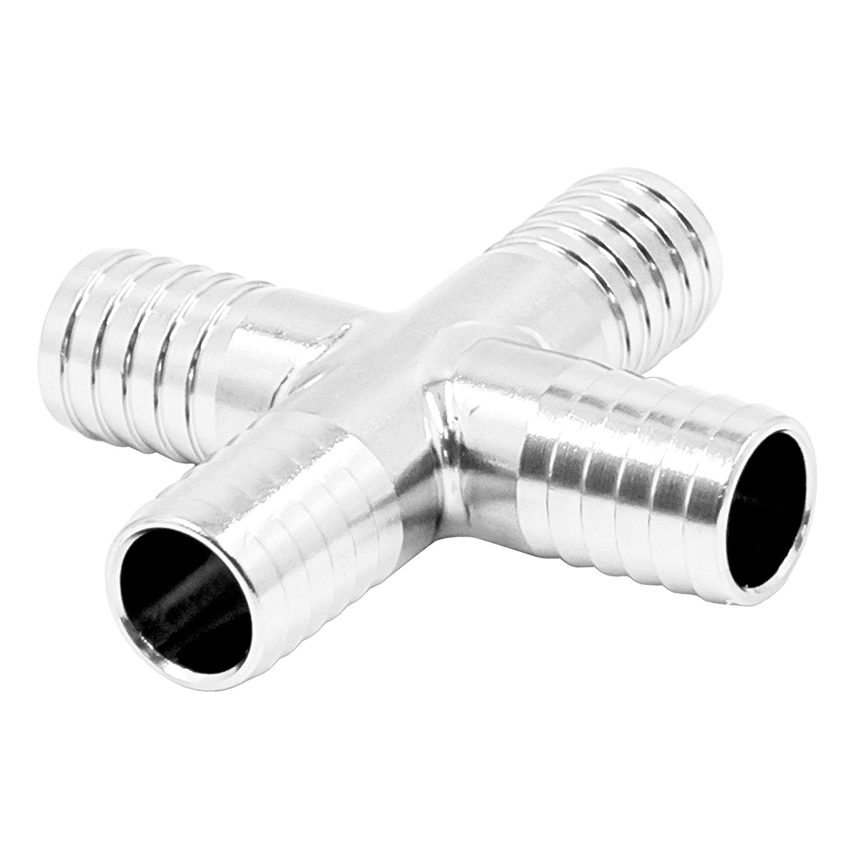 Stainless Steel Barbed Hose Splicer Cross - 1/2" -  Canuck Homebrew Supply, Canada