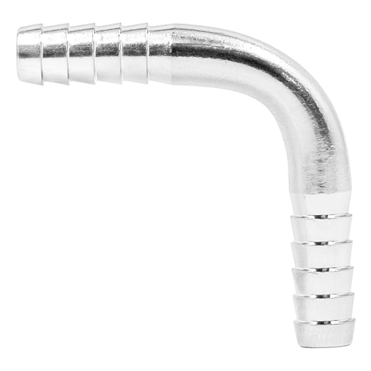 Stainless Steel 3/16" Barbed Hose Splicer 90° Elbow
