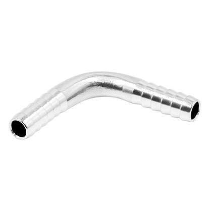 Stainless Steel Barbed Hose Splicer 90° Elbow - 3/16"
