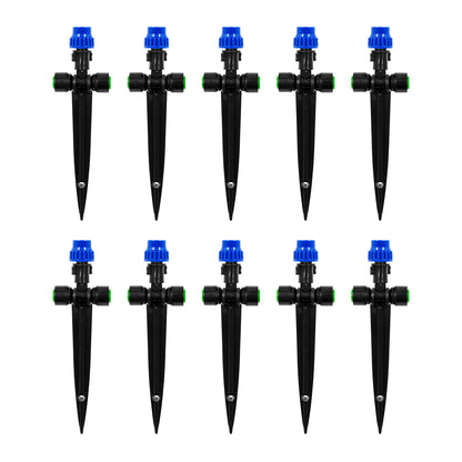 Duotight (Push-In) 360° Adjustable Misting Jet With Removable Spike - 1/4" (6.35mm) (10 Pack)