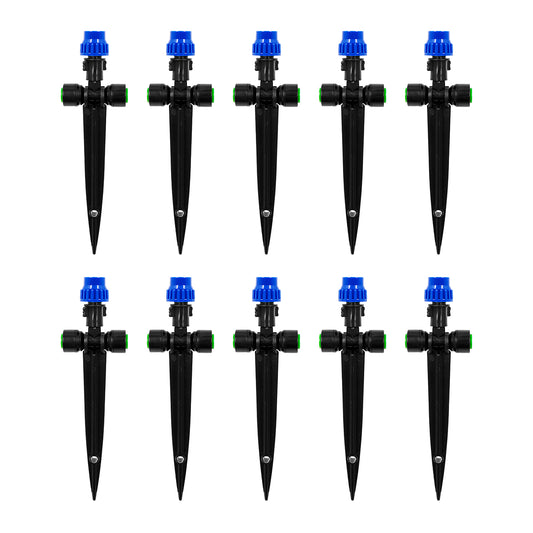 Duotight (Push-In) 360° Adjustable Misting Jet With Removable Spike - 1/4" (6.35mm) (10 Pack)