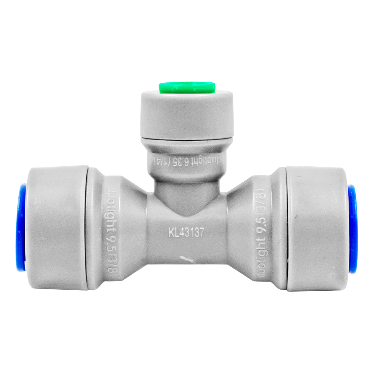 Duotight Food Grade Plastic (Push-In) Reducer Tee - 3/8" (9.5mm) X 1/4" (6.35mm) -  Canuck Homebrew Supply, Canada