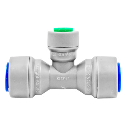 Duotight Food Grade Plastic (Push-In) Reducer Tee - 3/8" (9.5mm) X 1/4" (6.35mm) -  Canuck Homebrew Supply, Canada
