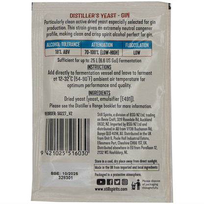 Still Spirits Distiller's Gin Yeast (20 g)
