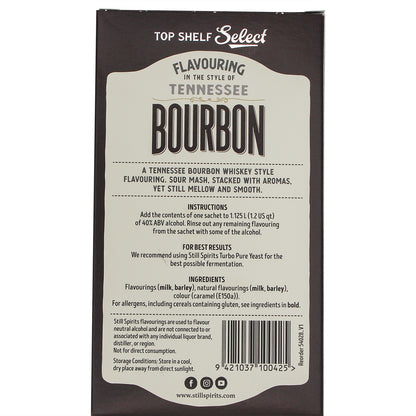 Still Spirits Top Shelf Select Spirit Flavouring - Tennessee Bourbon (26 g)