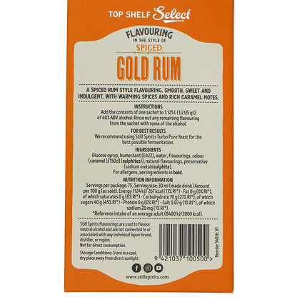 Still Spirits Top Shelf Select Spirit Flavouring - Spiced Gold Rum (38 g)