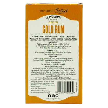 Still Spirits Top Shelf Select Spirit Flavouring - Spiced Gold Rum (38 g)