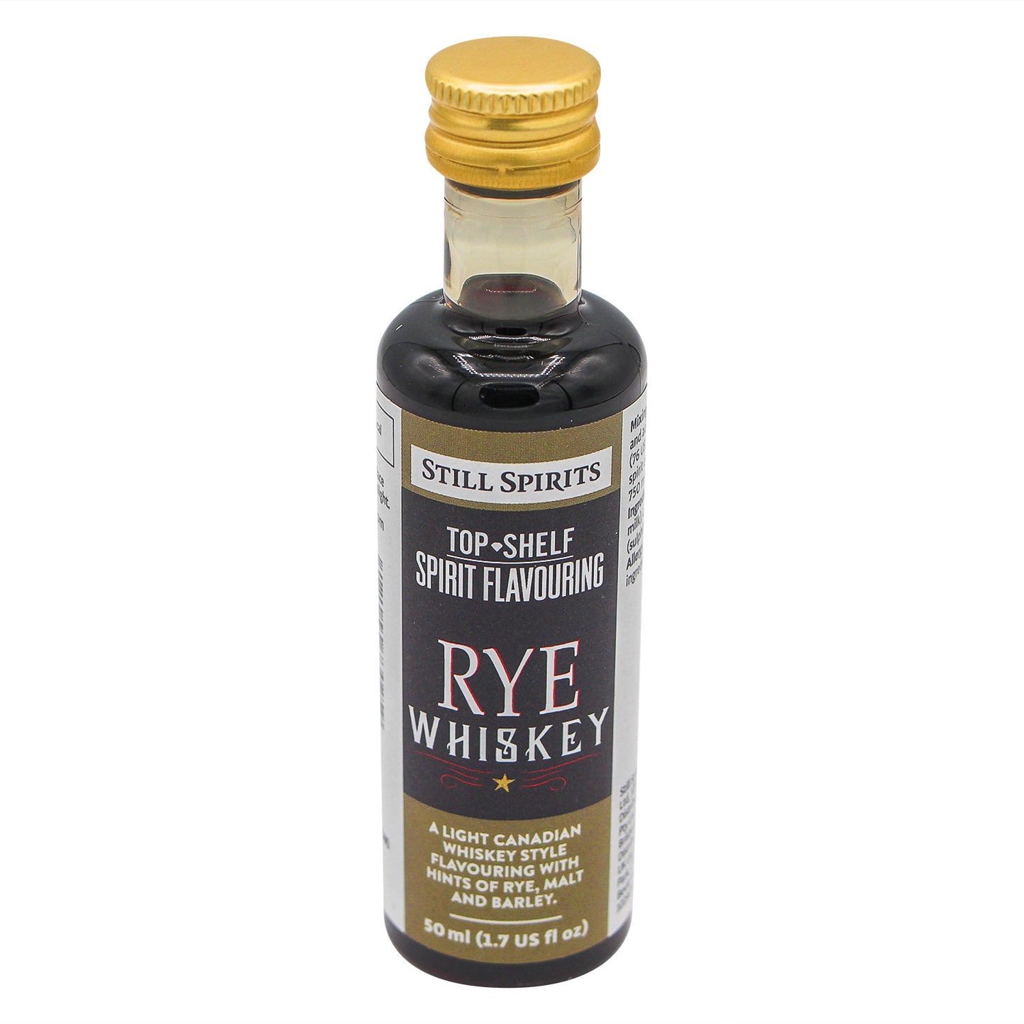 Still Spirits Top Shelf Spirit Flavouring - Rye Whiskey (1.7 fl. oz) -  Canuck Homebrew Supply, Canada