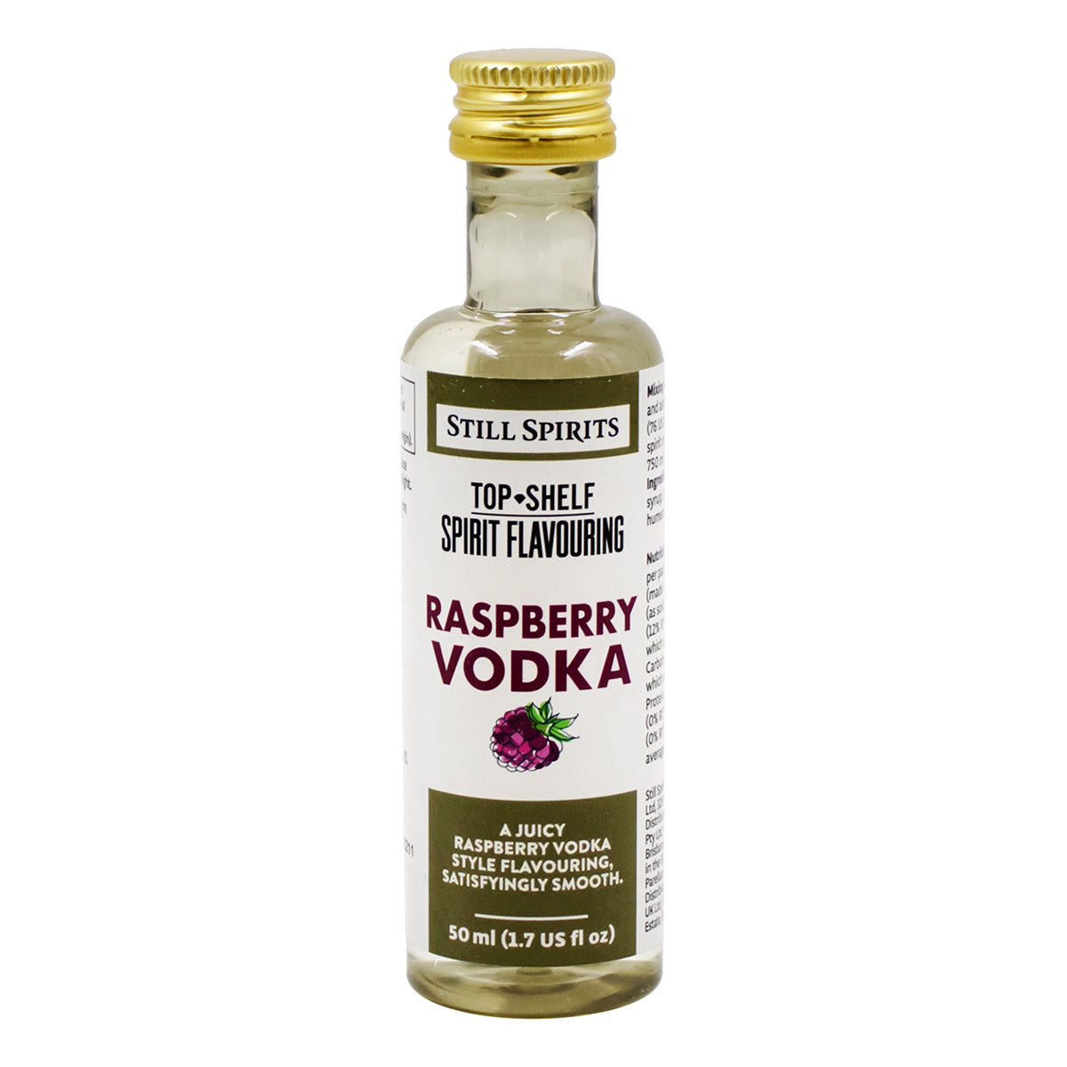 Still Spirits Top Shelf Spirit Flavouring - Raspberry Vodka - 1.7 fl. oz