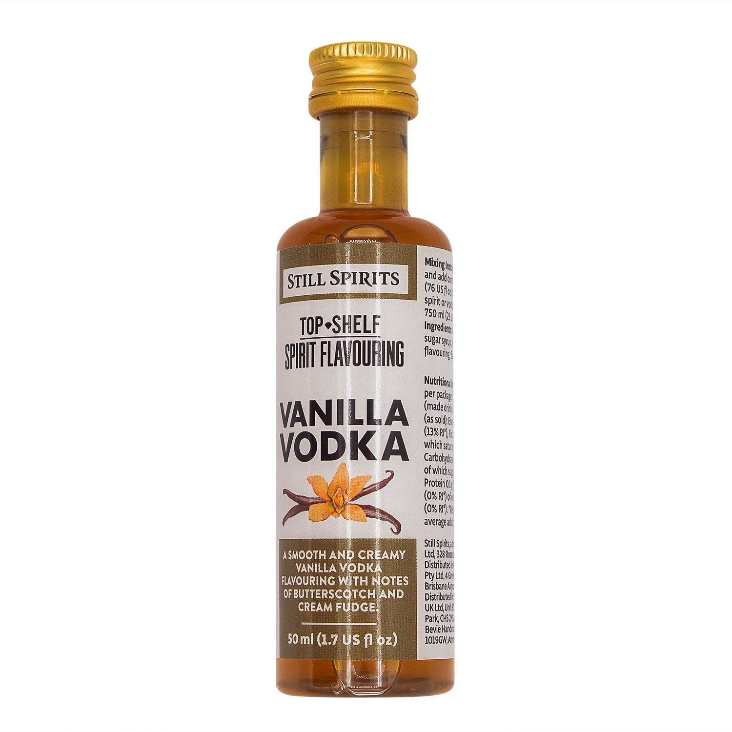 Still Spirits Top Shelf Spirit Flavouring - Vanilla Vodka (1.7 fl. oz) -  Canuck Homebrew Supply, Canada