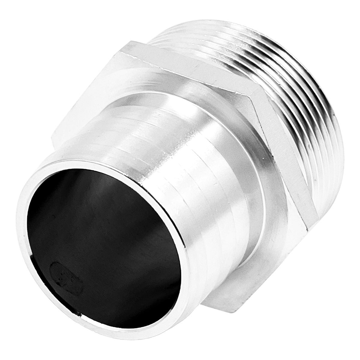 Stainless Steel 1 1/2" Male NPT Compact Fitting - 1 1/2" OD Barb