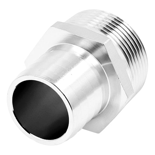 Stainless Steel 1 1/4" Male NPT Compact Fitting - 1 1/4" OD Barb
