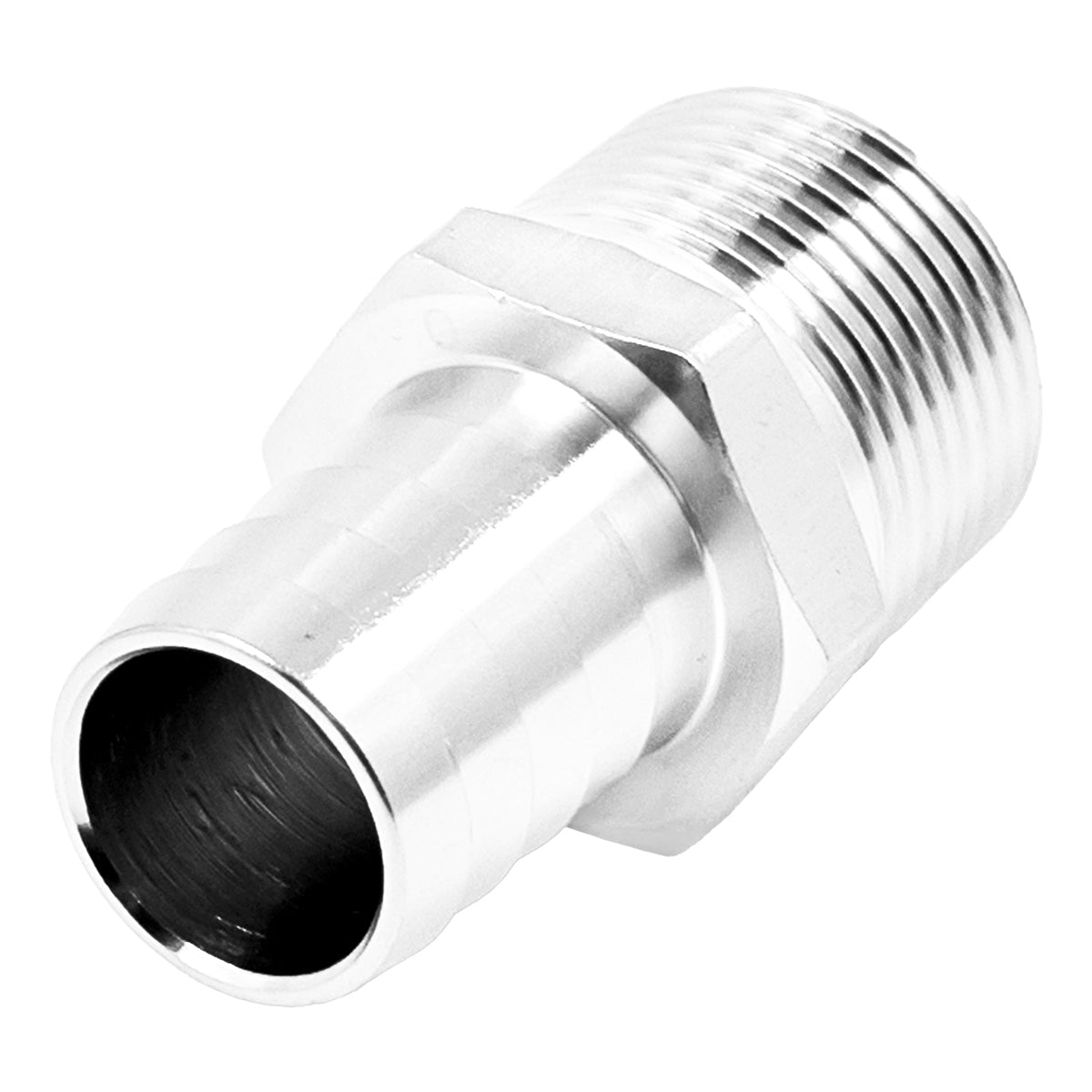 Stainless Steel 3/4" Male NPT Compact Fitting - 3/4" OD Barb