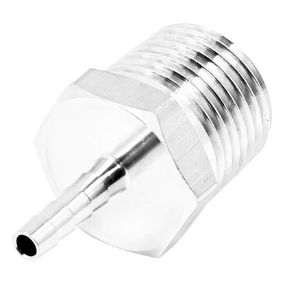 Stainless Steel 1/2" Male NPT Fitting - 3/16" OD Barb