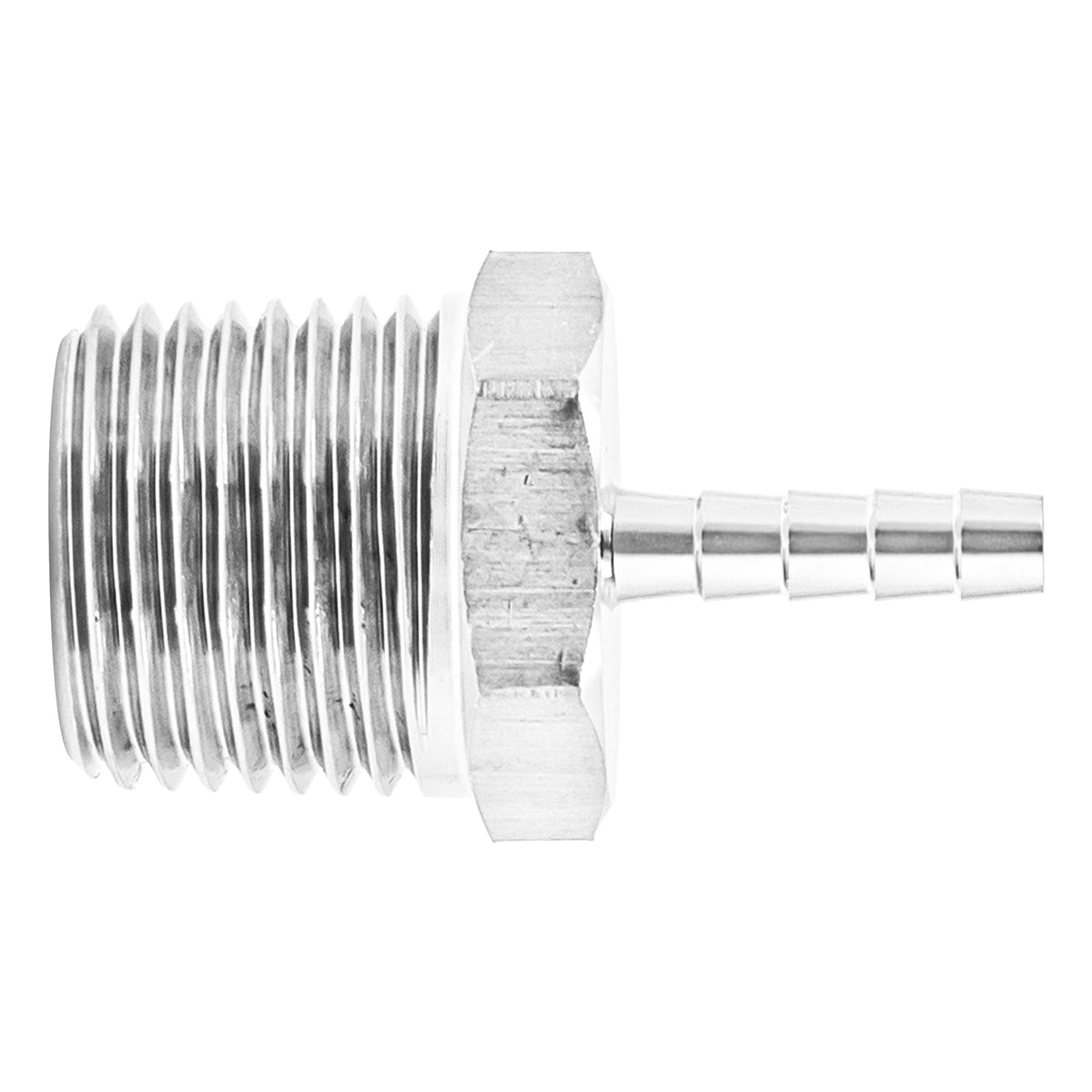 Stainless Steel Fitting - 1/2" Male NPT X 3/16" OD Barb