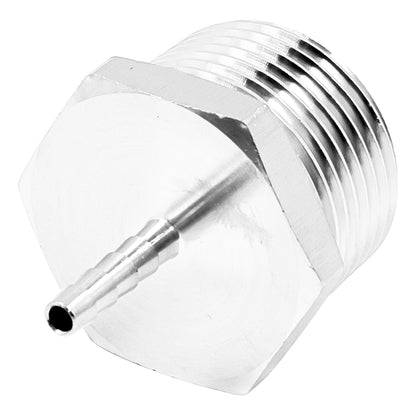 Stainless Steel 1" Male NPT Fitting - 3/16" OD Barb