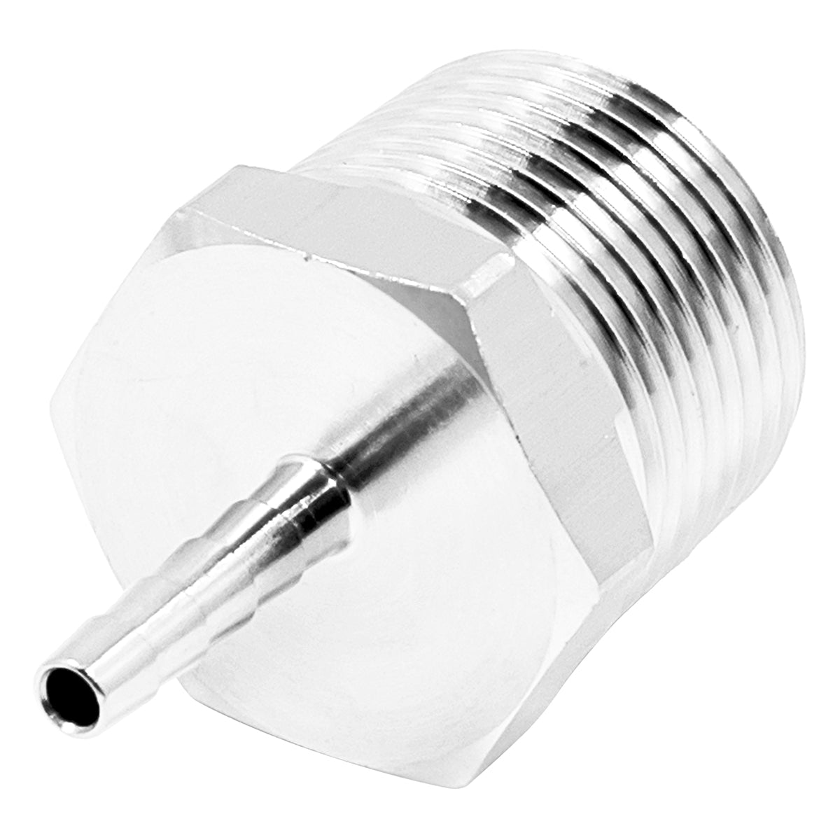 Stainless Steel 3/4" Male NPT Fitting - 3/16" OD Barb