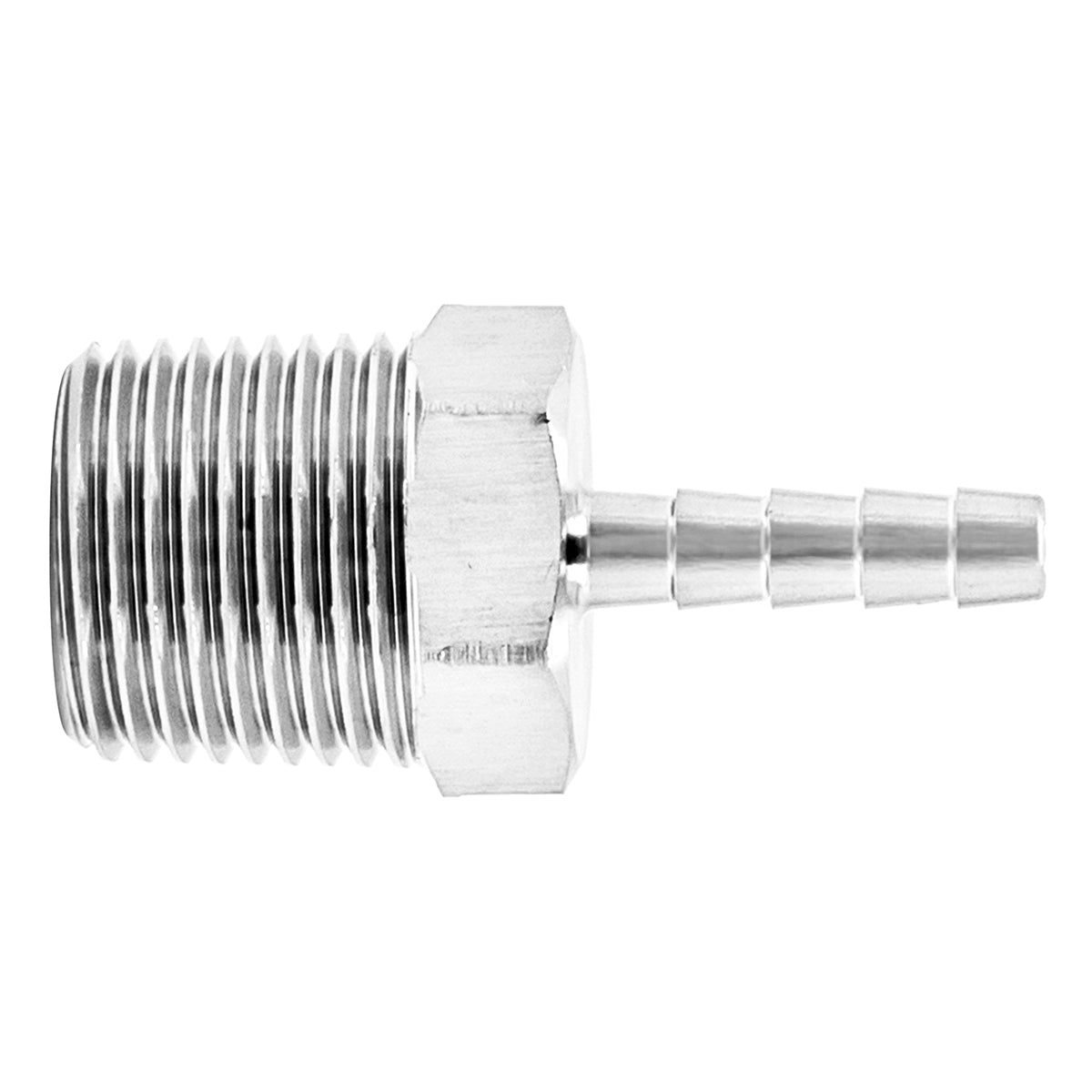 Stainless Steel Fitting - 3/8" Male NPT X 3/16" OD Barb