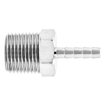 Stainless Steel Fitting - 3/8" Male NPT X 3/16" OD Barb
