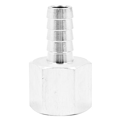 Stainless Steel Fitting - 1/2" Female NPT X 7/16" OD Barb