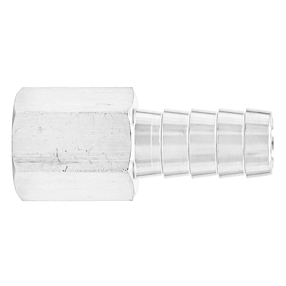 Stainless Steel Fitting - 1/4" Female NPT X 7/16" OD Barb