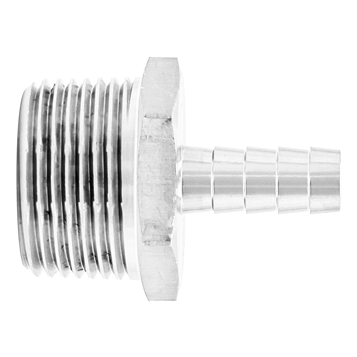 Stainless Steel Fitting - 1" Male NPT X 7/16" OD Barb