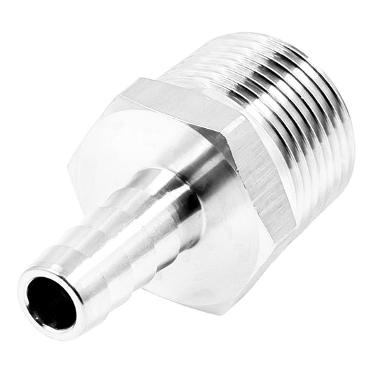 Stainless Steel 3/4" Male NPT Fitting - 7/16" OD Barb