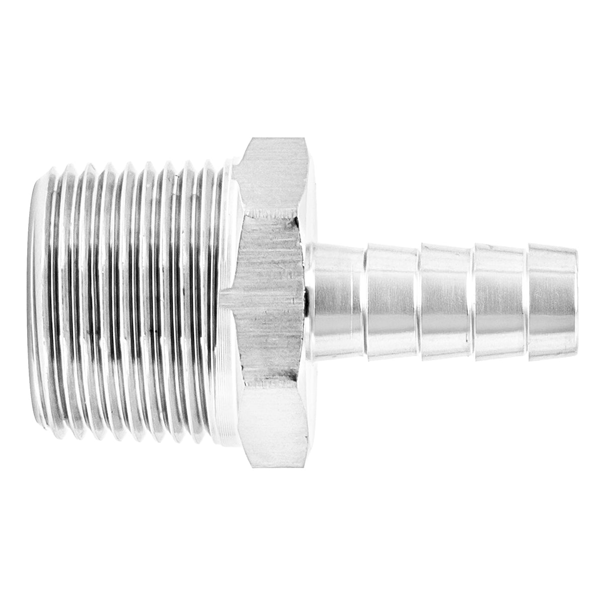 Stainless Steel Fitting - 3/4" Male NPT X 7/16" OD Barb